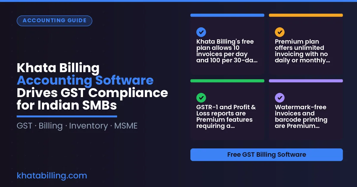 Khata Billing Accounting Software Drives GST Compliance for Indian SMBs